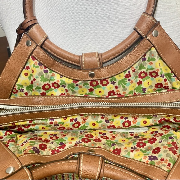 Fossil Multicolor Stitched Straw Frame Handbag - Picture 9 of 12